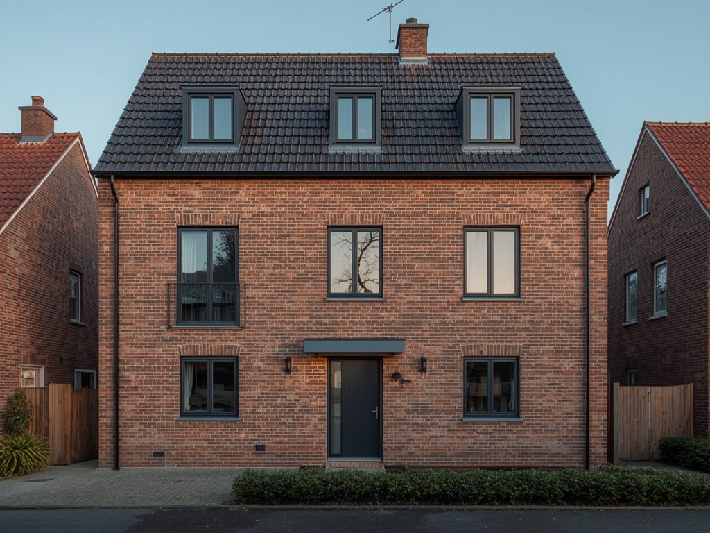 vrijstaande woning in Erp met antracietgrijze kunststof kozijnen en moderne gevel