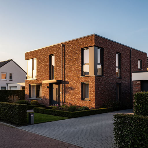 vrijstaande woning in Schijndel met antracietgrijze kunststof kozijnen en moderne gevel