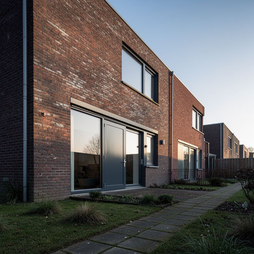 Witte kunststof hefschuifpui met hoogrendementsglas in een woning