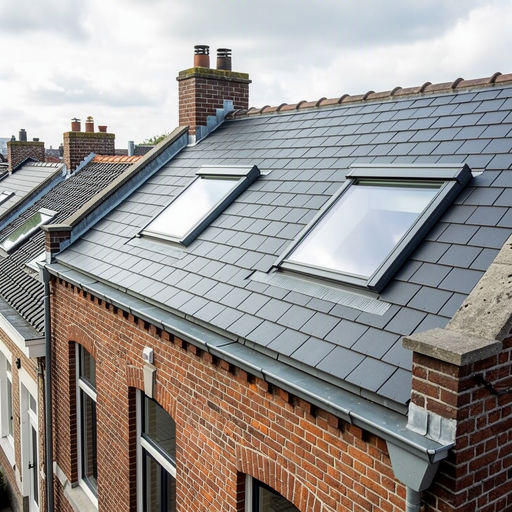 Straatbeeld van een woning in Best met een modern kunststof dakraam